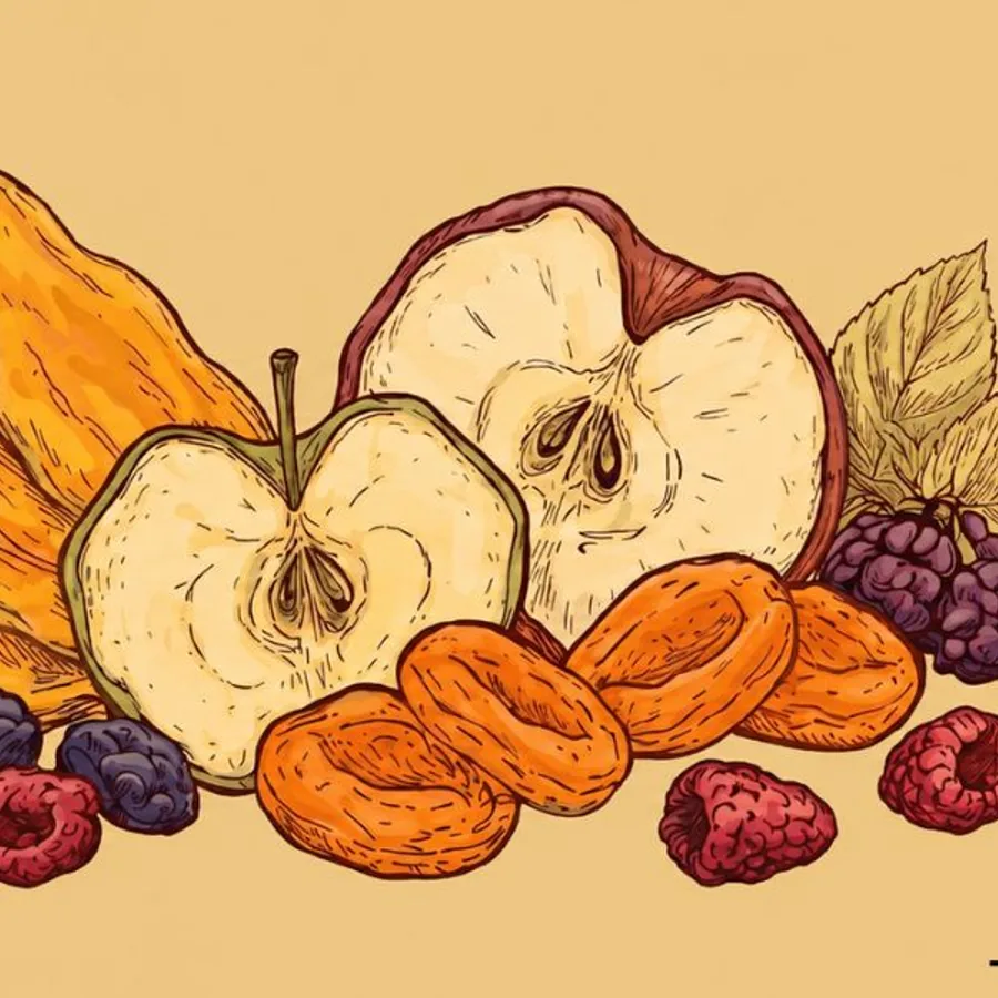 FH Premiums dehydrated fruit kraft packaging with a clear display window